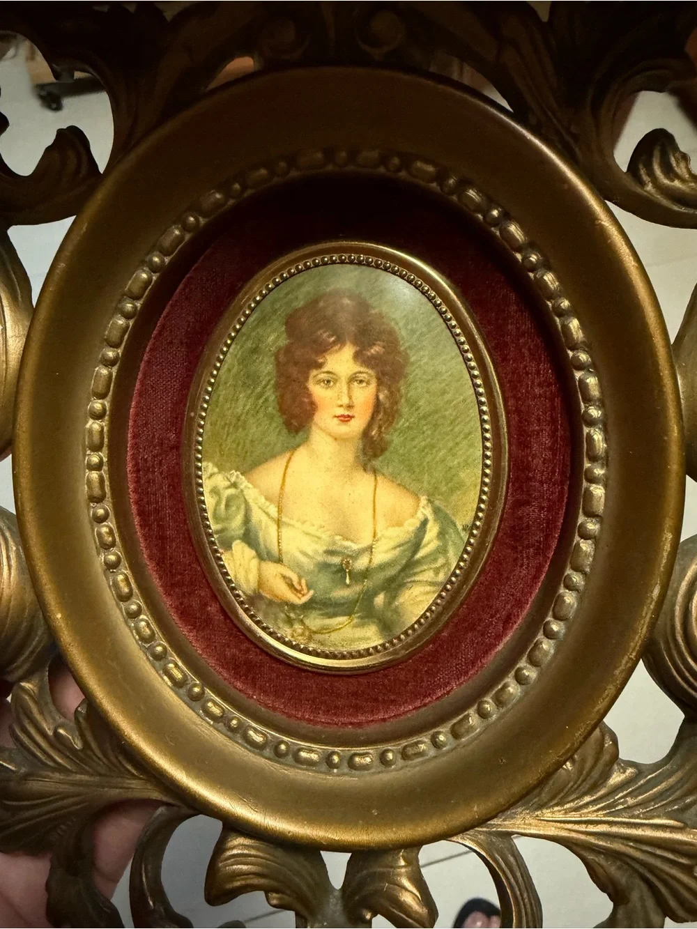 Pair of Cameo Creations Wall Shelf Sconces Victorian Hollywood Regency Gilded